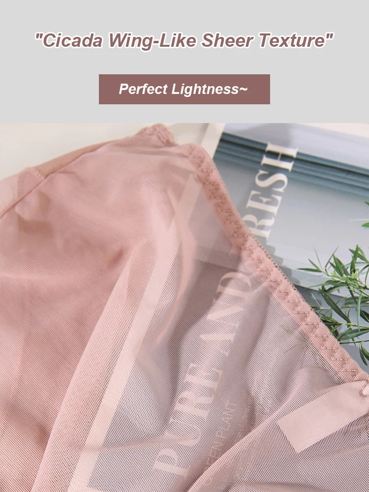 Summer Ultra-thin Women Transparent Panties Large Size Mesh Traceless Sexy Panties Hipster Plus Size Women Underwear Female 4xL