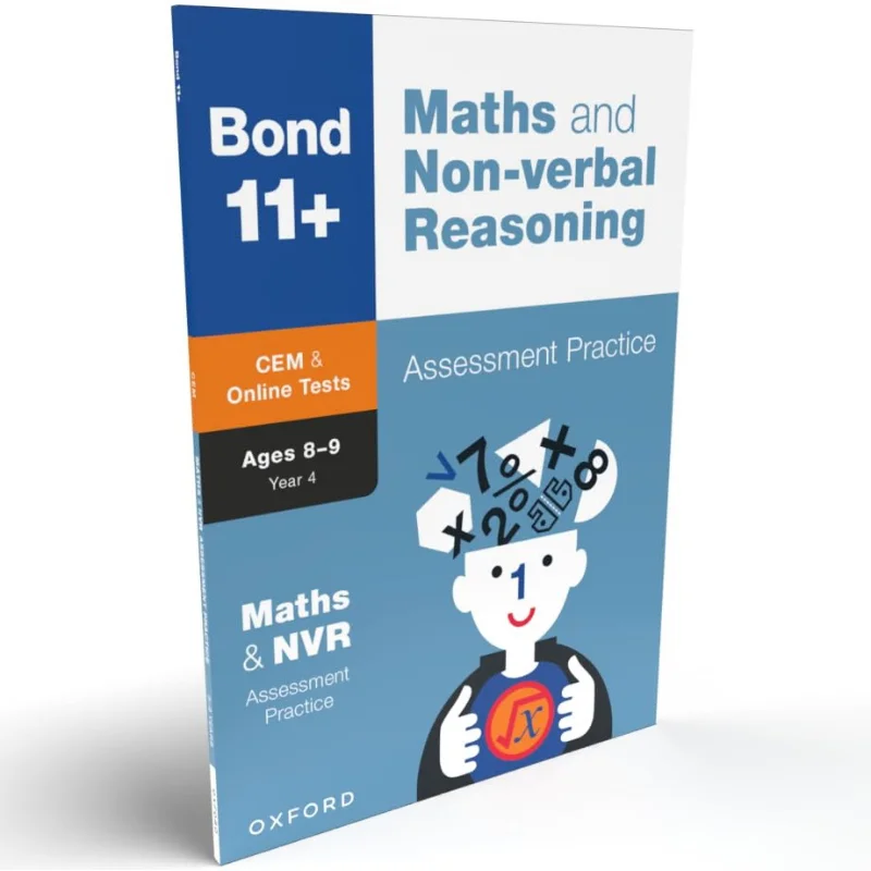 BOND 11 CEM MATHS  NONVERBAL REASONING ASSESSMENT PAPERS 89 NEW EDITION 2023 Bond 11 Oxford University Press 9780192779823 Book