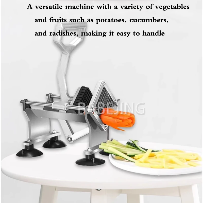 2026 الفولاذ المقاوم للصدأ دليل قطاعة البطاطس جديد متعدد الوظائف آلة قطع الخضار شفط كأس الساق أداة المطبخ