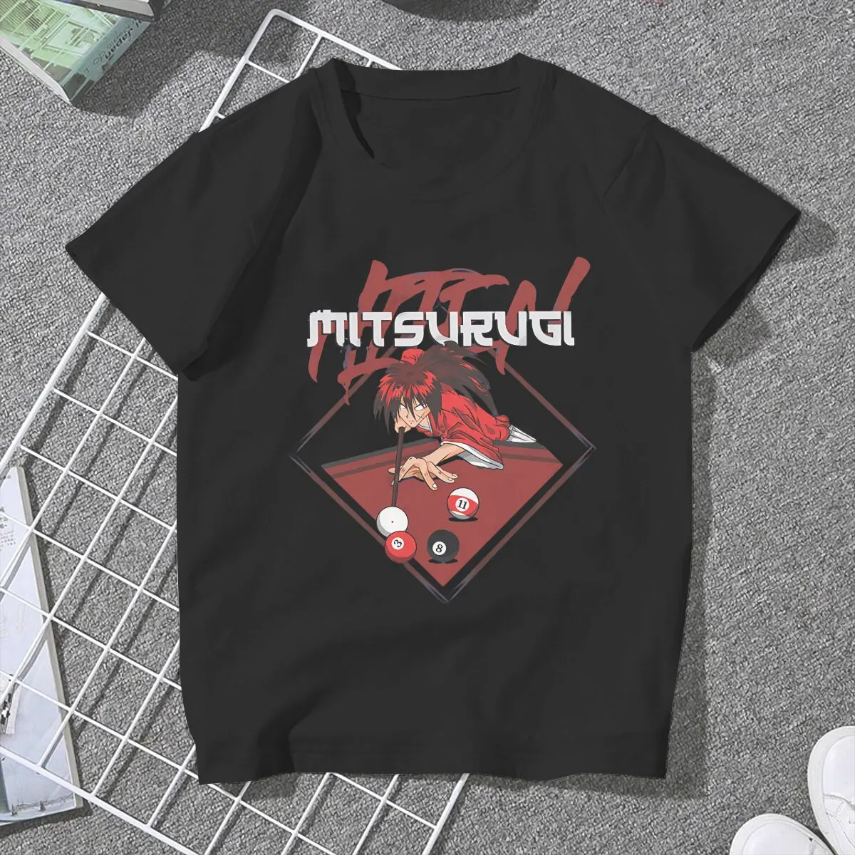 Hiten Mitsurugi Women Clothes Rurouni Kenshin Manga T-shirt Kawaii Vintage Female Blusas