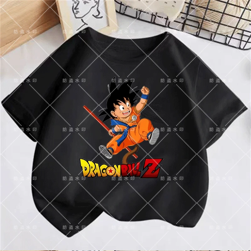 Dragon-Ball Z T-Shirt dla dzieci Kawaii zabawny letni Cartoon T-Shirt dla chłopców dziewczęce ubrania dla dzieci Z krótkimi rękawami