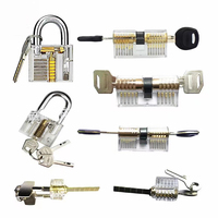 New Visible Practice Padlock Copper Lock Pick Tools Transparent Locksmith Locks Cutaway Training Skill Professional