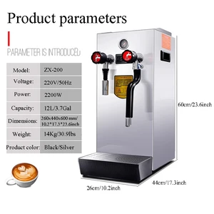 Electric Steam Hot Water Boiler Dispenser Outdoor Coffee Water Dispenser Stand Easy Installation Electric Steam Drink Dispenser
