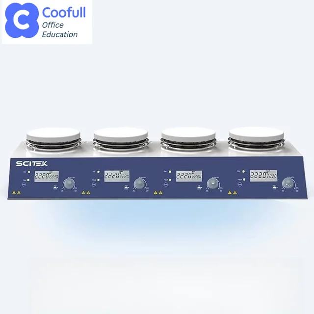 COOFULL Multi-station Heating Stirrer Brushless Motor Precise PID Temperature Control 4/6-channel Independent Control for Lab