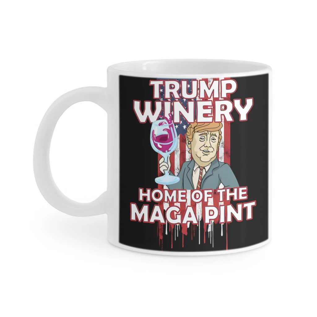 1pc 11oz Trump Ultra Maga Mega Pint Coffee Mug Tea Cup Coffee Cup Funny Birthday Gifts for Women and Men Ceramic Mug