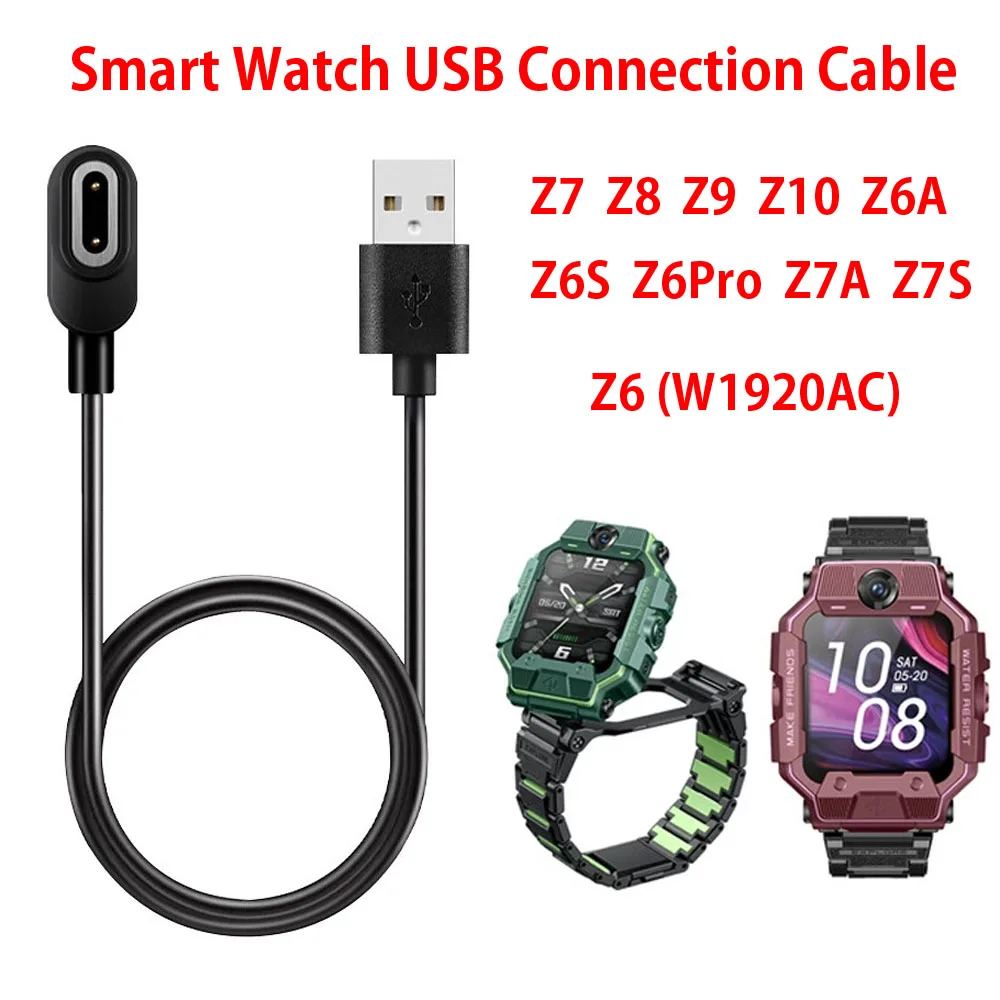 

Smartwatch USB Power Adapter Line Suitable for Z6/W1920AC Z7 Z8 Z9 Z10 Z6A Z6S Z6Pro Z7A Z7S Fast Charging Cord Rapid