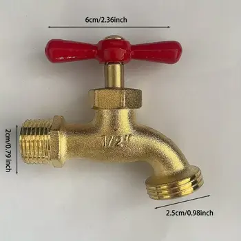 1個經典款鋅合金軟管水龍頭,花園水龍頭,單孔安裝,適用於1/2英吋和3/4英吋NPT螺紋 10 最佳銷售 水龍頭花園 - №3