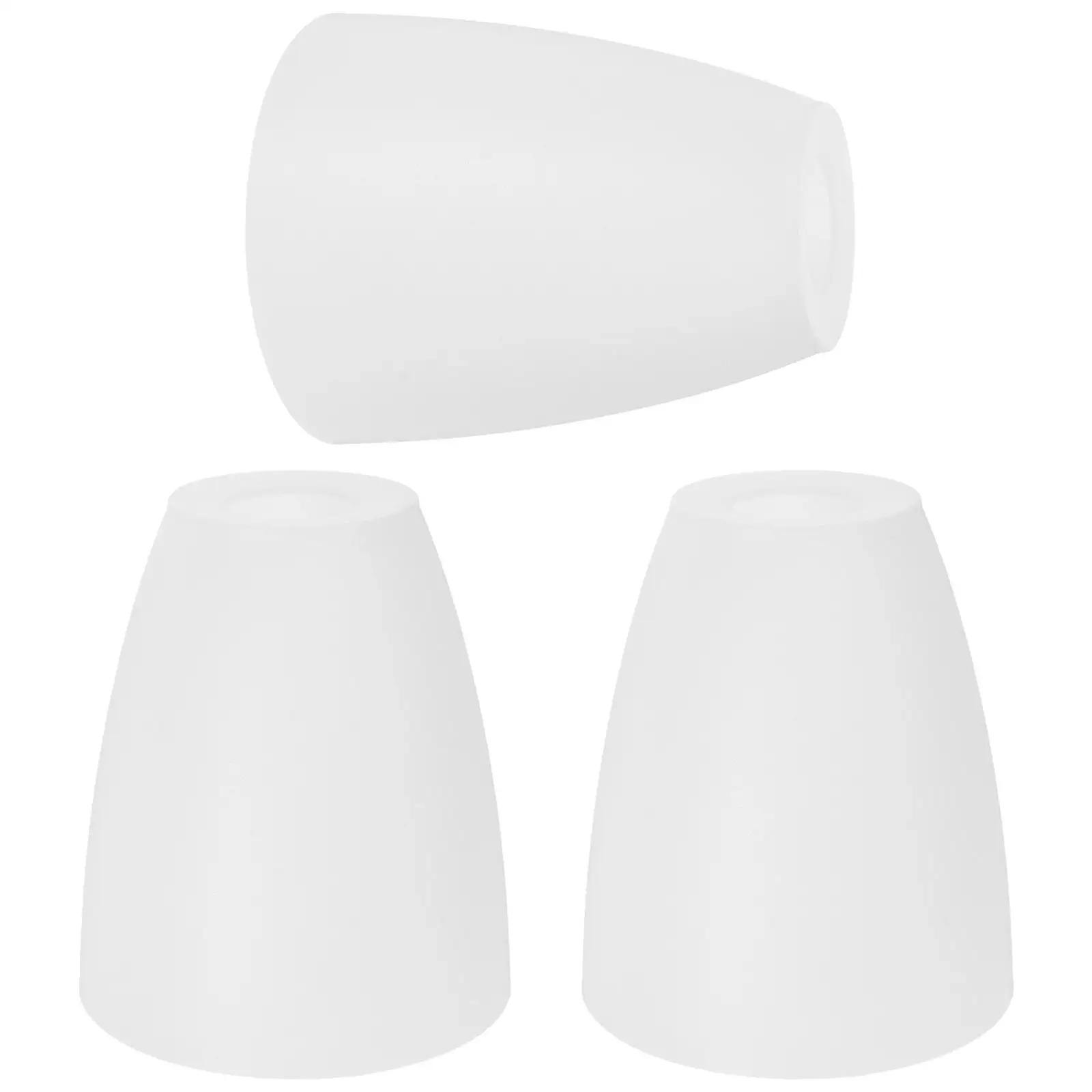 

3Pcs Flat Plastic Lampshade 30mm White Modern Lamp for E14 Bedroom Living Room Study Hotel Lighting Accessories