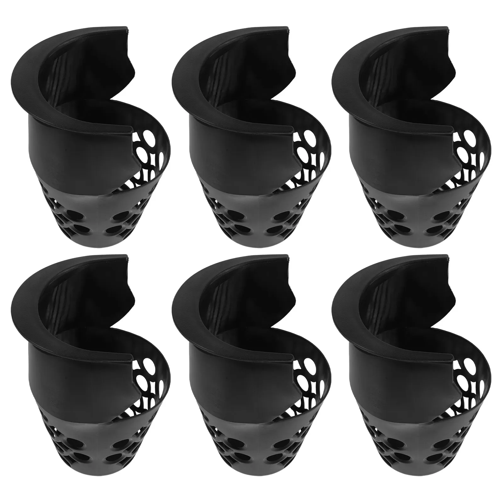 6 pcs Pool Table Pockets Plastic Web Billiard Pocket Billiard Bag Pocket Reducer Storage Holder Pool Table Leg Shims Net Basket