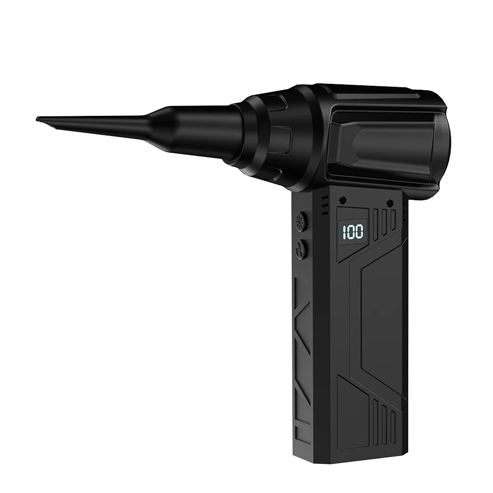 500000 دورة في الدقيقة توربو مروحة منفاخ الهواء المحمولة اللاسلكية منظف الغبار نوع c شحن فرش منفاخ نفاث في الهواء الطلق المنزل نظيفة 5000mAhx2