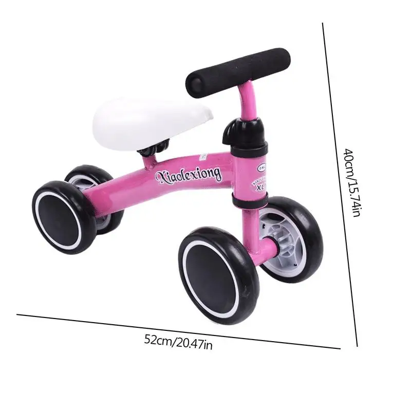 Baby Walker Bike Toy for Children Balance Bike with 4 Wheels Portable Bicycle Toy for Christmas Children\'s Day and Birthday Gift