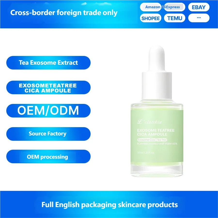 

Экзосная ампульная сыворотка чайного дерева | Трансграничный в наличии OEM/ODM | Контроль жирности, борьба с прыщами, противовоспалительное восстановление кожи, антивоз