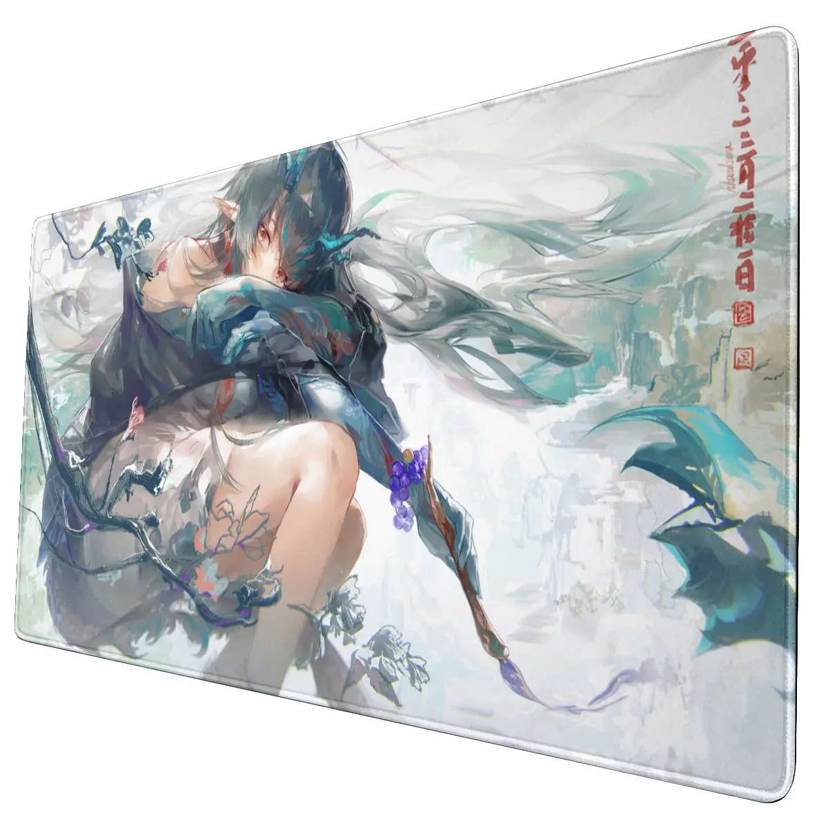 arknights chifres crepusculo da yan bonito anime meninas gaming mouse pad teclado tapete 900x400 a prova impermeavel agua mousepad para computador 01