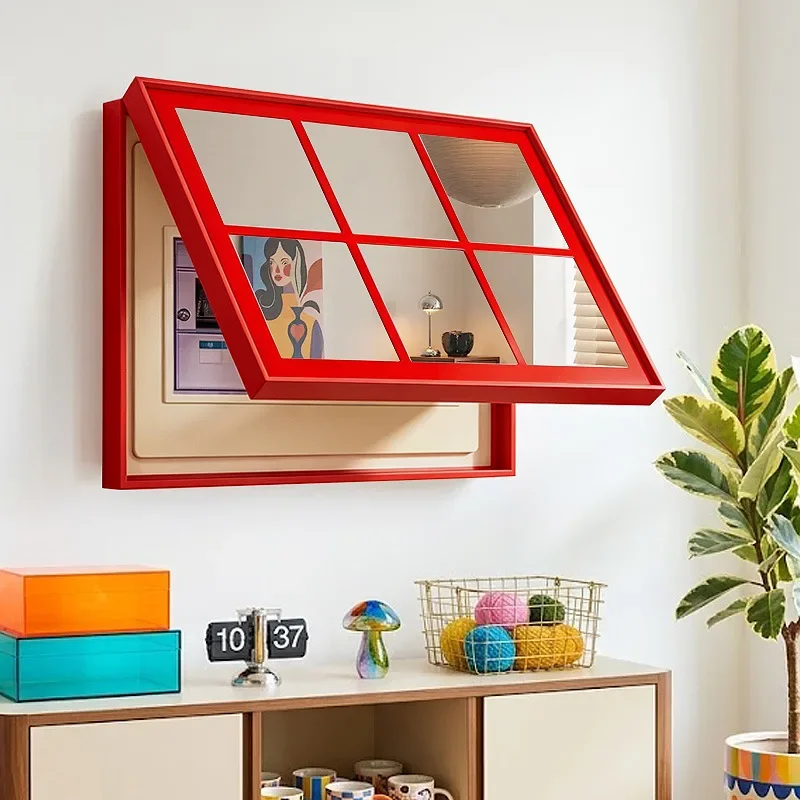 Dopamine cute dining room mirror meter box decorative painting porch bedroom shaded mirror hanging painting
