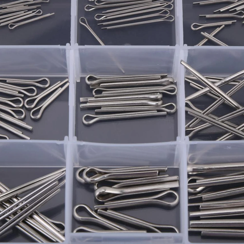 

150 Pcs Stainless Steel Spring Pin Split Fastening for Thread Connection Protection Mechanical Hitch