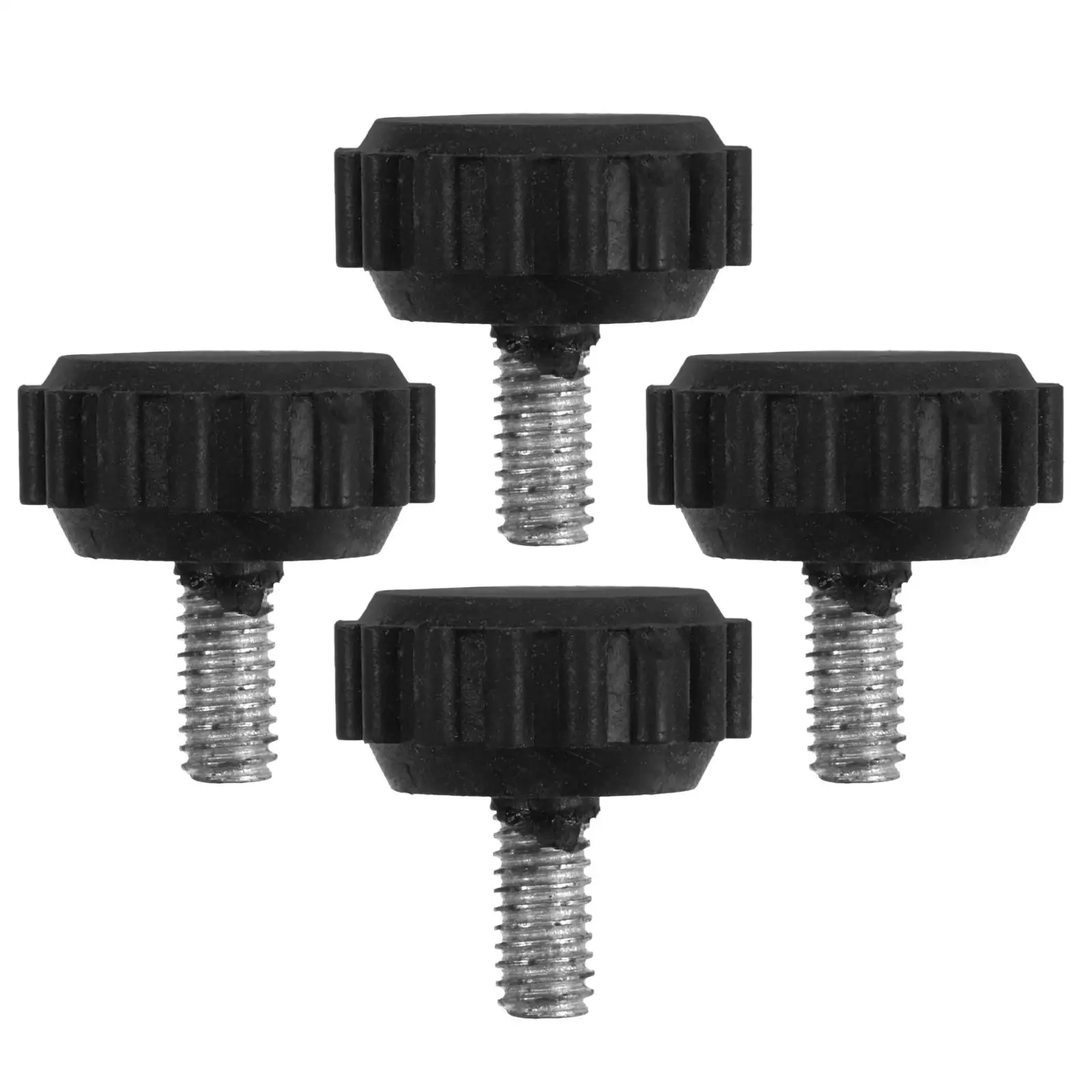 

4 Pcs Electronic Scale Foot Pad Durable Plastic Base Leveling Feet Adjustable Height Furniture Legs Black Chair Screw Inserts