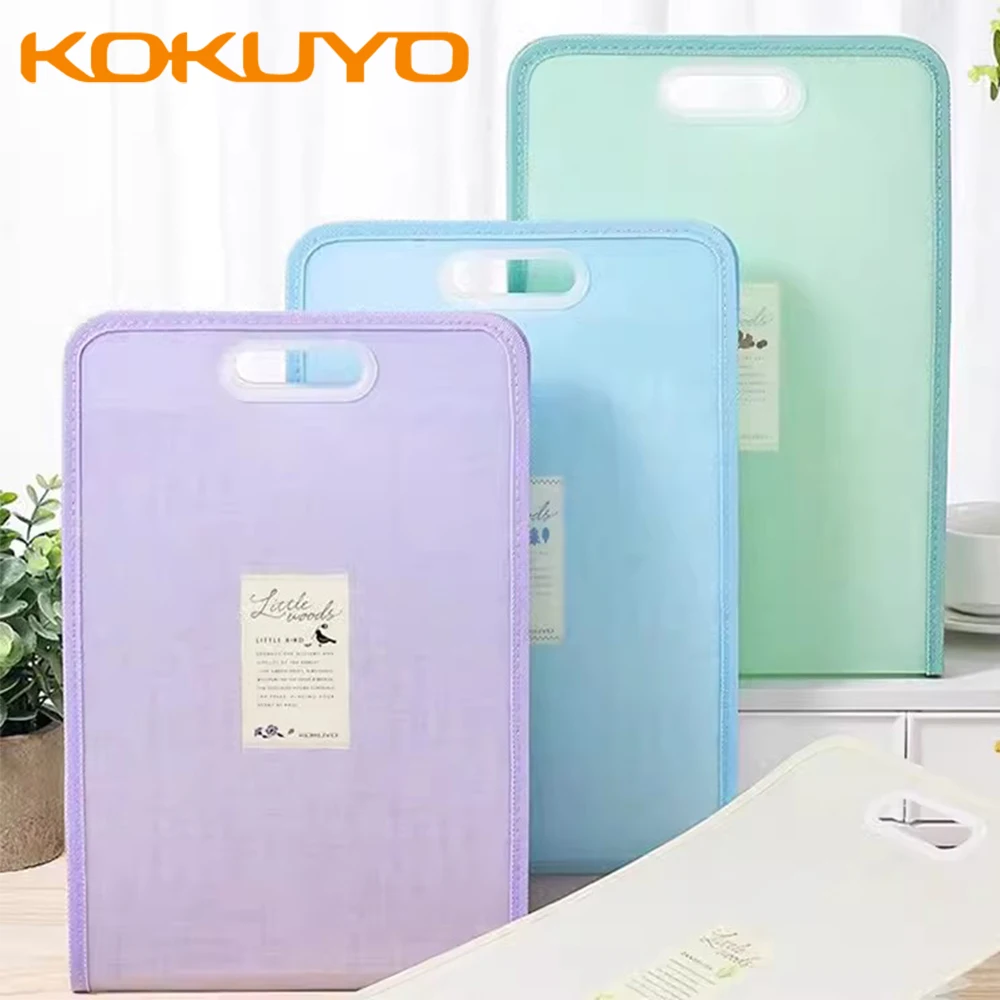 

Japan KOKUYO Vertical Organ Bag Large Capacity A4 Folder Test Paper Data Organizer Multi-layer Classified Handheld Stationery