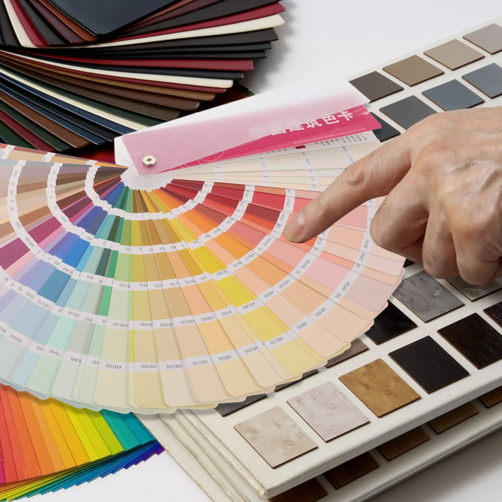 Multi Standard Paint Color Sample Cards Set Professional Portable Accurate Color Chart for Floor Paint Hardware and DIY Projects
