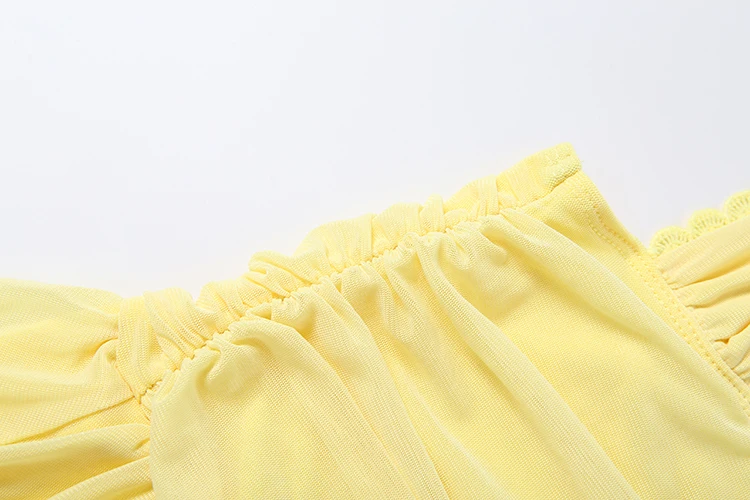 Sisterlinda Neckholder-Spitzenkleid für Damen, Bandage, tiefer V-Ausschnitt, rückenfrei, ärmellos, Falten, unregelmäßiger Saum, modisch, Streetwear, Sommer, figurbetont – Detail 9