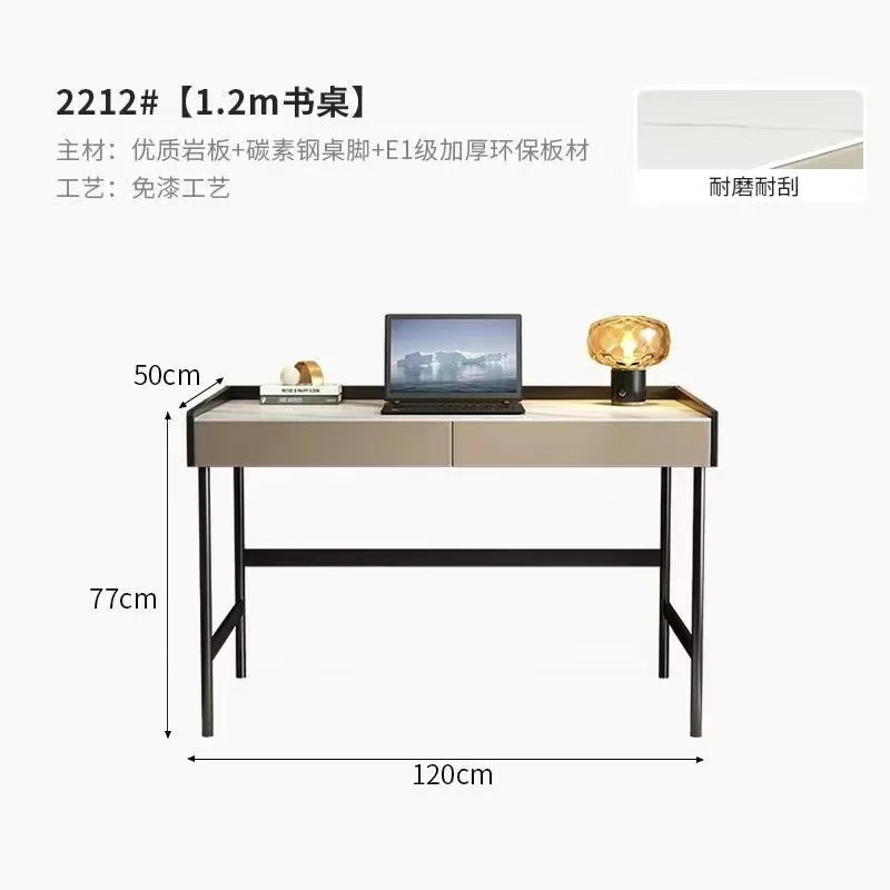 Slate desk Home study writing table Hotel desk Bedroom Simple modern office Computer desk Italian light luxury