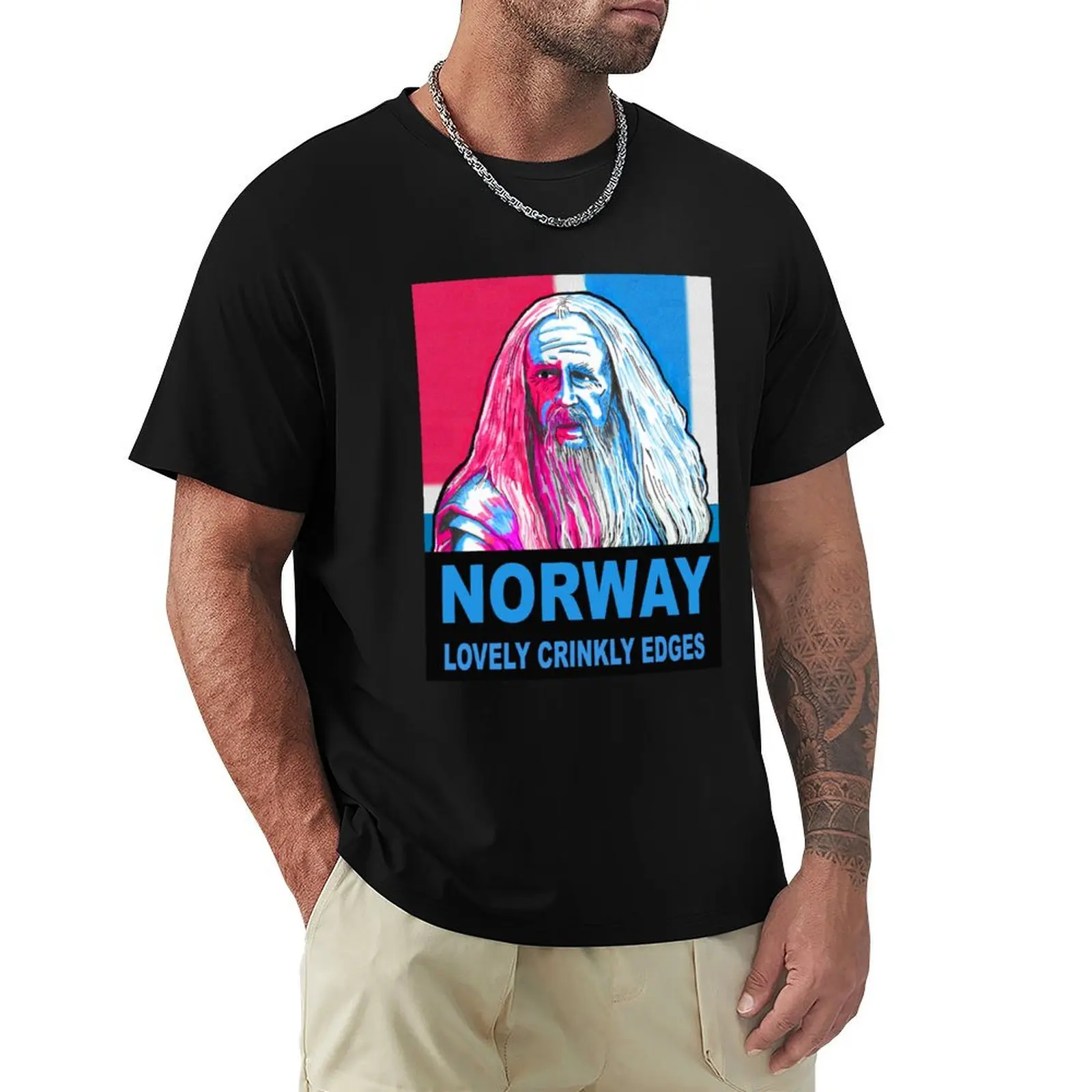 

Norway - lovely crinkly edges! T-Shirt custom t shirt for a boy plus size men clothing
