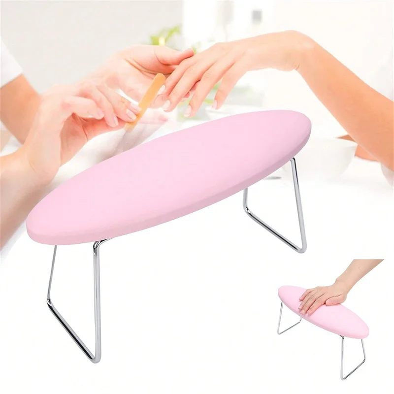 

Кронштейн из нержавеющей стали, подушка для лака для ногтей, съемная подушка для подлокотников для ногтей, кожаная подушка для маникюра