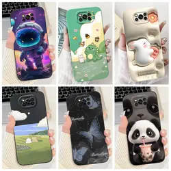 For Xiaomi Poco X3 NFC Case Cute Cartoon Silicone Back Cover Soft Shockproof Bumper Phone Case For Poco X3 Pro X 3 TPU Funda New