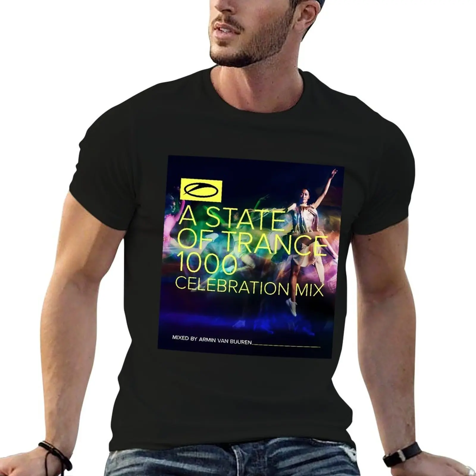 Camiseta Armin Van Buuren A State Of Trance 1000, camisetas de anime, camiseta oversize para hombre, camiseta de algodón pesado para hombre