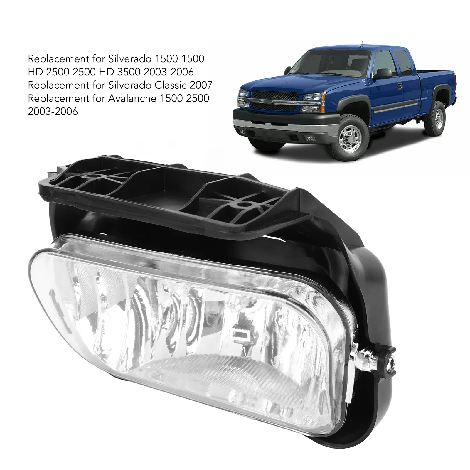 

15190982 Construction Bumper Fog Lights IP67 Waterproof Long Battery Life Long Lifespan for Car