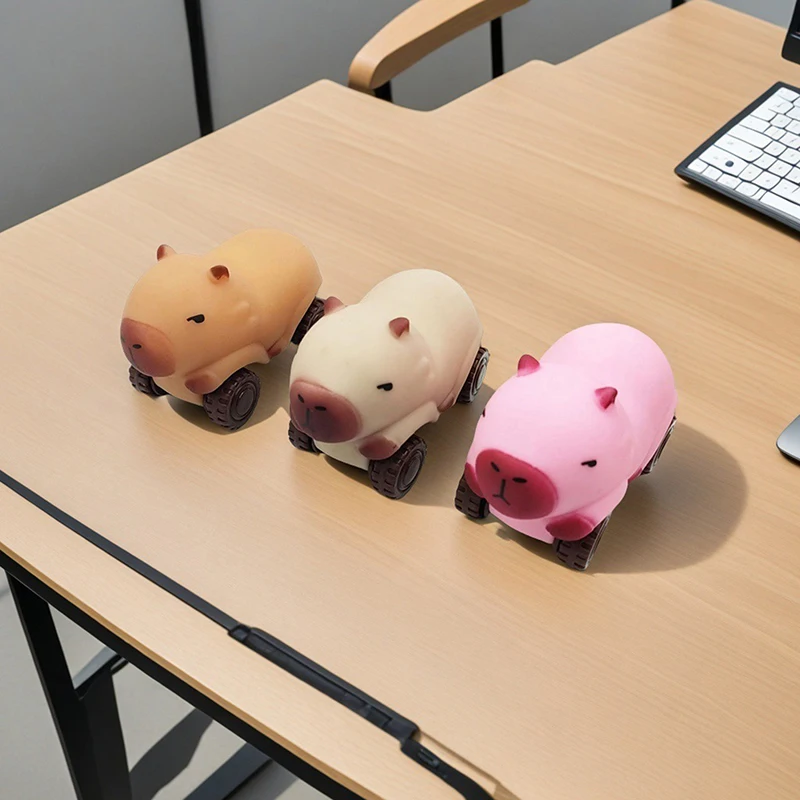 Decompression Capybara Stretching Car Unique Four Wheeled Stretchable And Playable Transformation Toy Cars Children's Gifts