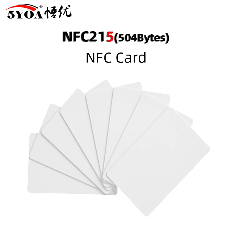 5YOA 10pcs NTAG215 NFC Card Tag Can Written by Tagmo Works with Switch Available for All NFC Mobile Phone