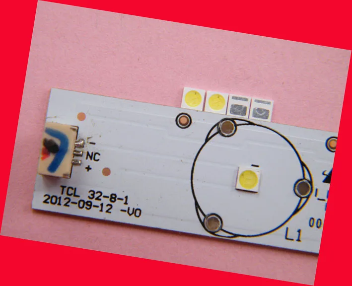200piece/lot for repair tcl LCD TV LED backlight Article lamp SMD LEDs 6V 3030 Cold white light emitting diode