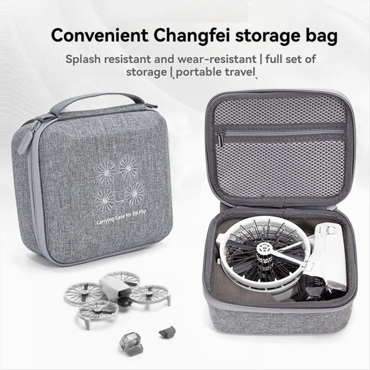 For Flip Single Machine Storage Bag Mini Vlog Aerial Camera Protection Box Outdoor Handheld Hard Shell Bag