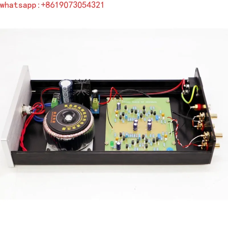 CD vinyl record pre-audio signal amplifier full discrete architecture sing-play MM head version