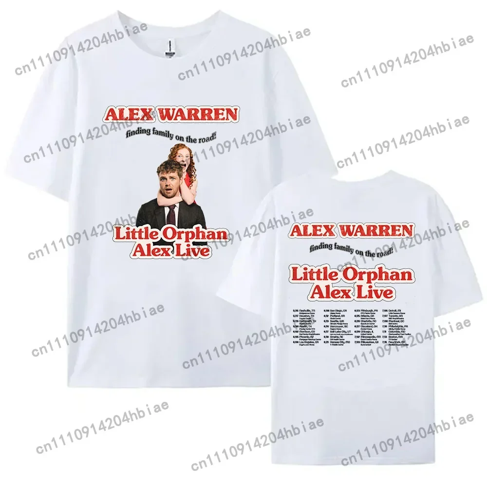 Little Orphan Alex Live T-shirt ALEX WARREN Finding Family on The Road Tshirt Short Sleeve Cotton Loose Female T Shirt Print Tee