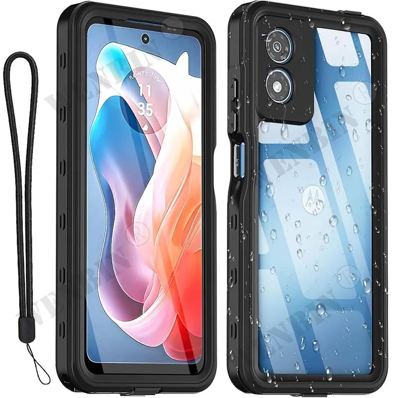 IP68 Waterproof For Motorola G Play 4G 20024 / Motorola G 5G 2024 / Case RedPepper Cover Diving Underwater Swim Outdoor Sports