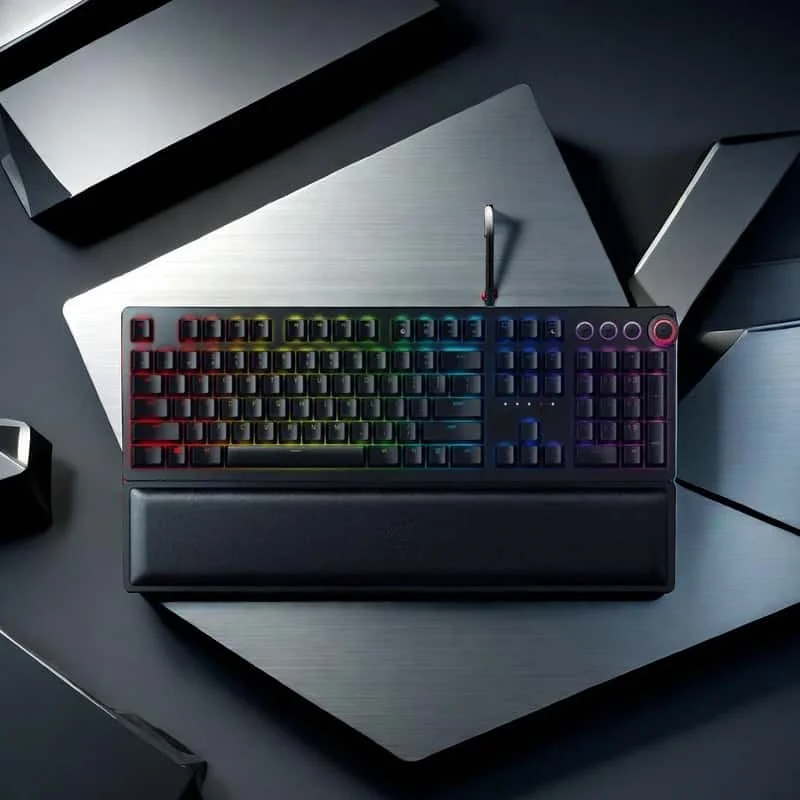 

Razer Huntsman Elite Gaming Keyboard Optical SwitchesChroma RGB Magnetic Wrist Rest Fast Actuation PC Gaming