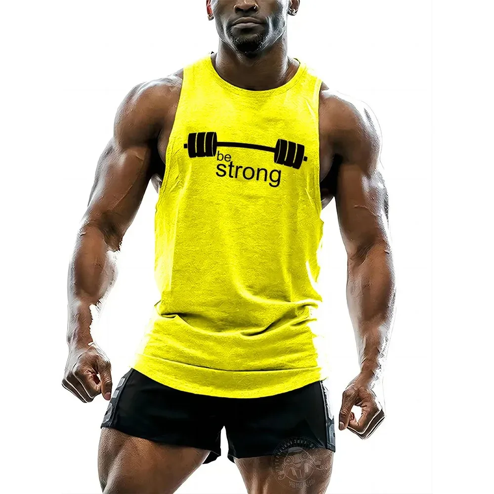 

Summer Sleeveless Breathable Tank Top 3D Printed Men's Fitness Casual Top Sports Quick Drying Running Sleeveless Loose T-shirt