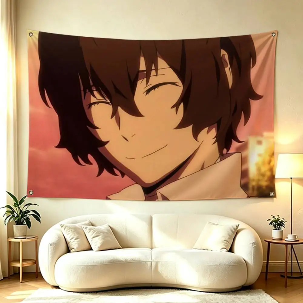 Anime B-Bungo S-Stray Dogs Flags Wall Hanging Tapestry Outdoor Garage Room Decorative flag Background Blanket
