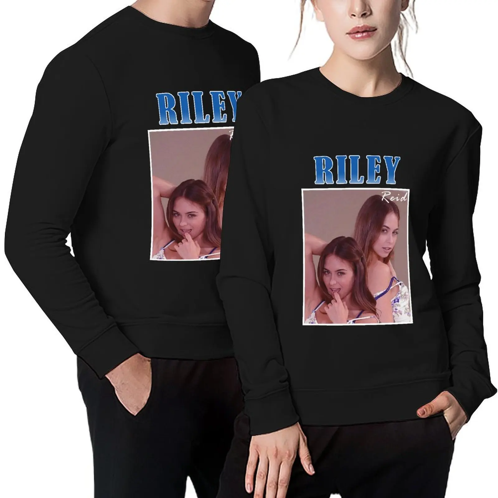 

Riley reid vintage Pullover anime clothing mens clothing male clothes korean clothes anime sweatshirt