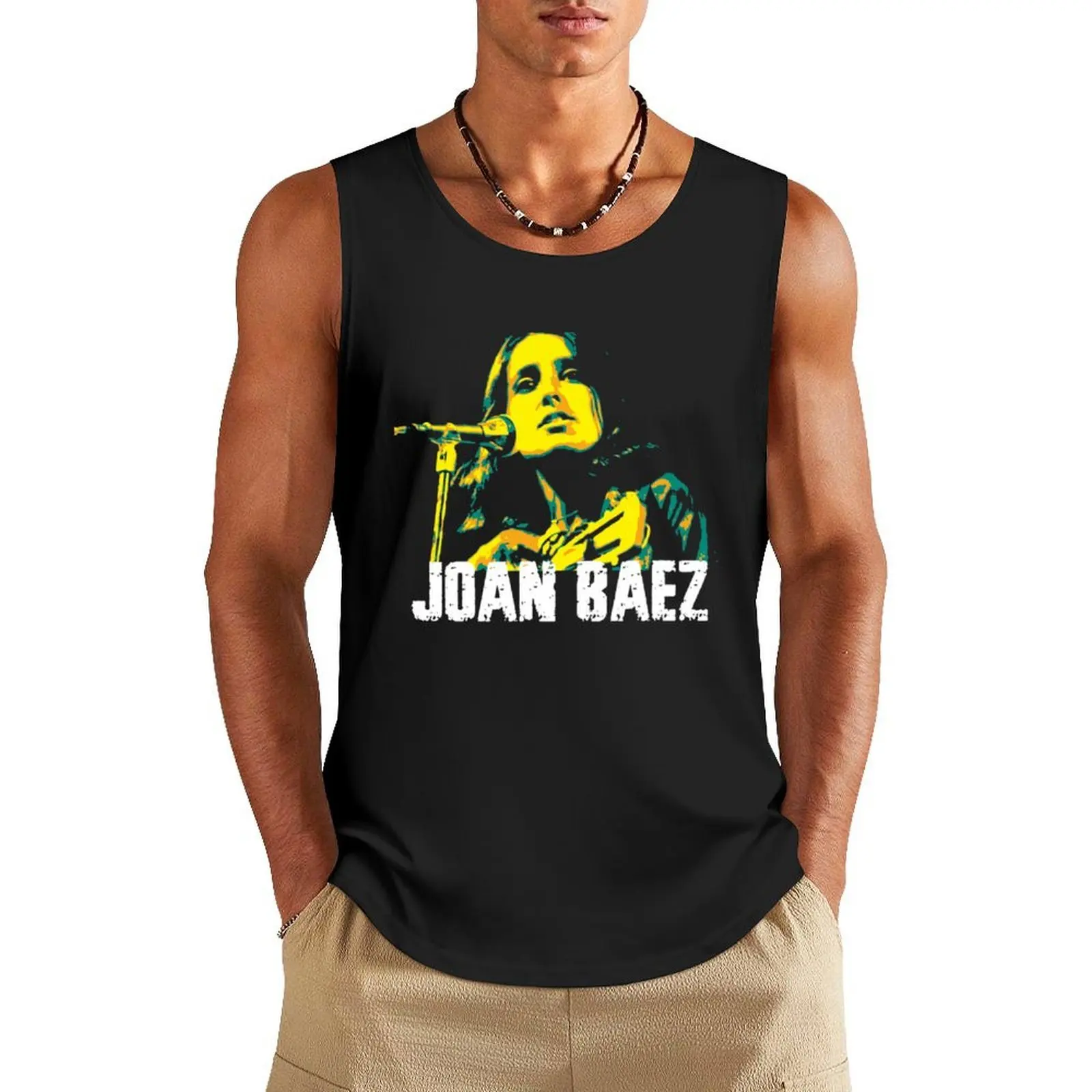 

Joan Baez. Joan Chandos Baez Tank Top bodybuilding gym t shirt men gym t-shirts man training weight vest