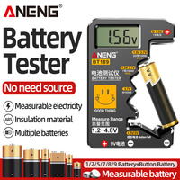 ANENG BT189 Battery Level Detector Digital Portable Display Test 9V AA AAA C D Button Cell Universal Power Instruments Test Tool