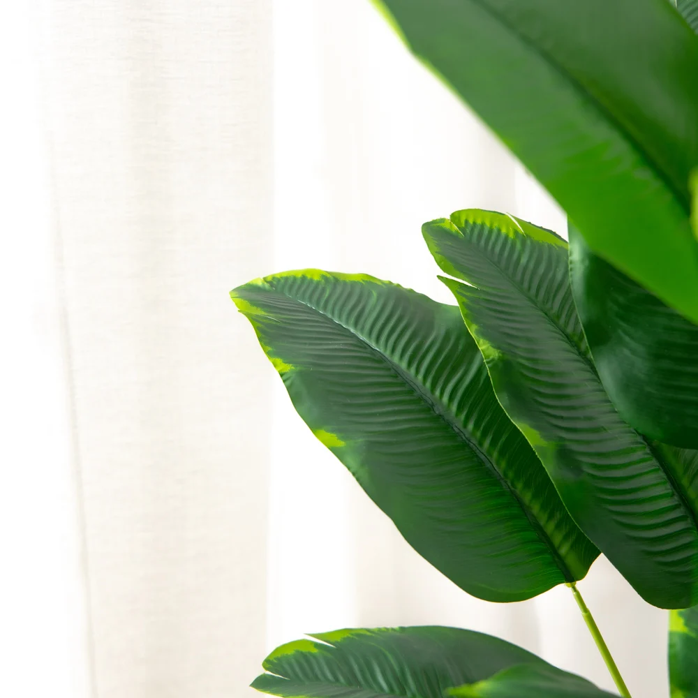 Grandes Plantes Artificielles de 80 à 100cm, Faux Palmier, Branche, Gels en Plastique, Grandes Feuilles Tropicales Monstera pour la Maison, le