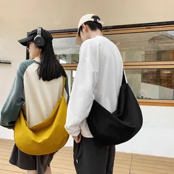 2025 New Extra Big Unisex crossbody bag Large Capacity Casual shoulder bags Solid Hobos big hand bags Nylon Travel Women bags