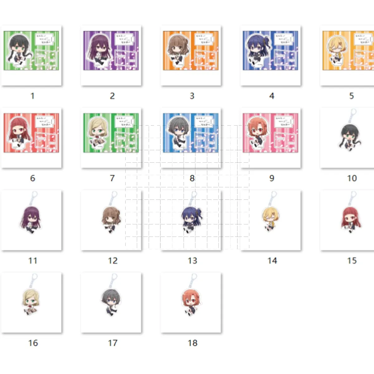 

Game Izumi Shiho Asanagi Yori Kino Himari Mizuguchi Aki Acrylic Stand Figure Doll Anime Keychain Model Plate Cosplay Toy Gift