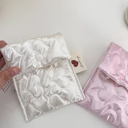 Pink Love Sanitary Napkin Storage Bag Multifunctional Zero Wallet Student Portable Sanitary Pads Bag