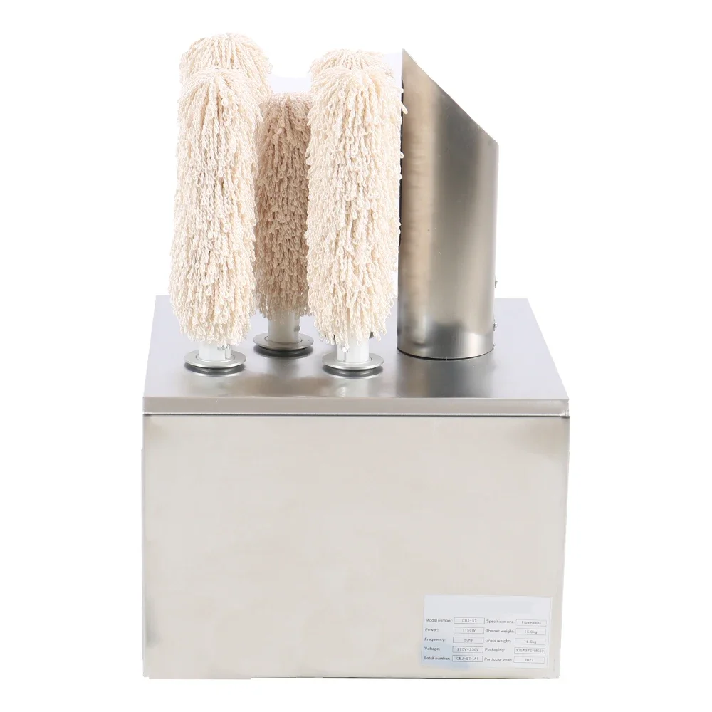 

Stainless Steel Electric Commercial Glassware Dryer Polishing Washer Wiping Machine Wine Glass Cup Polisher
