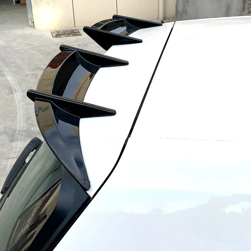 For Volkswagen Golf 6 MK6 GTI R20 2008 2009 2010 2011 2012 Car Rear Roof Spoiler Wing Rear Trunk Splitter Diffuser Trim