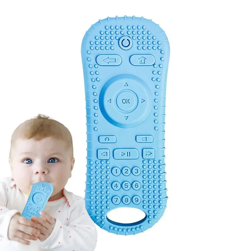 

Silicone Teether Baby Toys TV Remote Control Shape Teether Toy BPA Free Silicone Teething Chewing Toy Sensory Baby Accessories