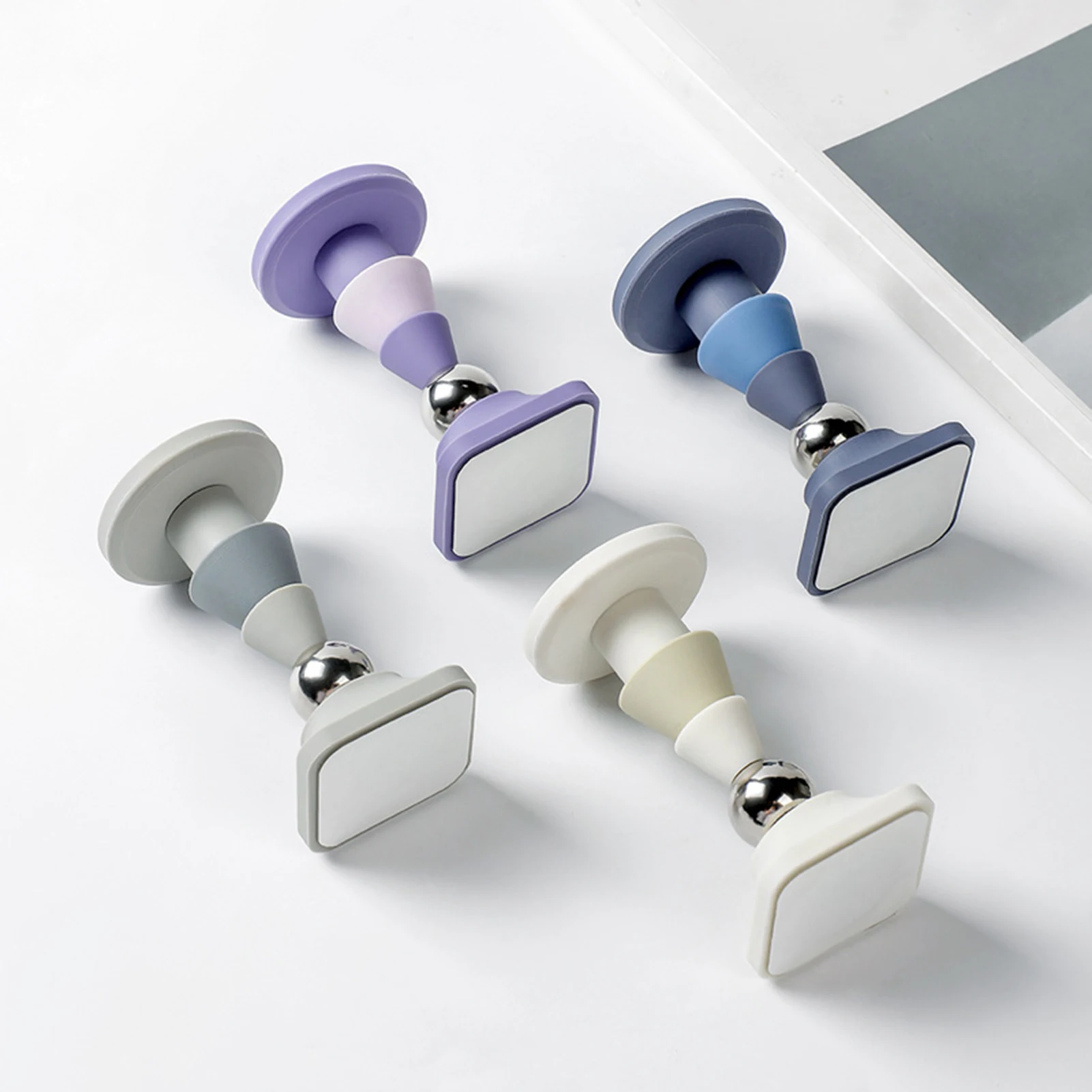 Magnetic Door Stopper No Punching Magnetic Suction Door Rear Retainer-Silicone Mute Door Stopper Bedroom Door Door Stopper
